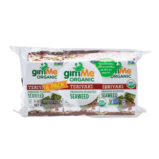 GIMME Teriyaki 6 Pack Roasted Seaweed Snacks 6x5g