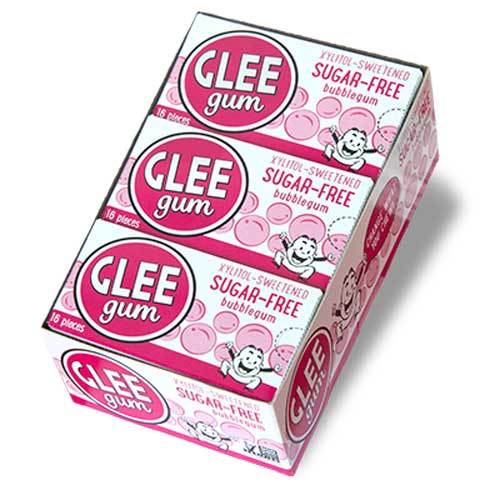 GLEE GUM Sugar free Chewing Gum Bubblegum