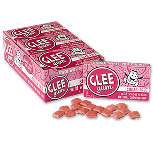 GLEE GUM Sugar free Chewing Gum Watermelon Box x 12 BULK