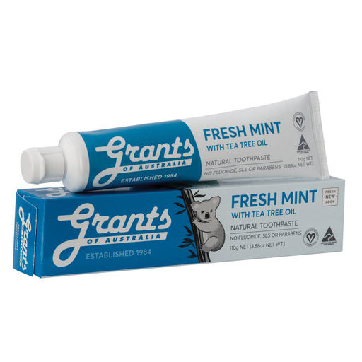 Grants Natural Fresh Mint with Tea Tree Oil Toothpaste 