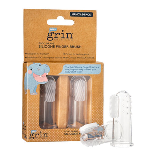Grin Silicone 2 Pack Finger Brush New