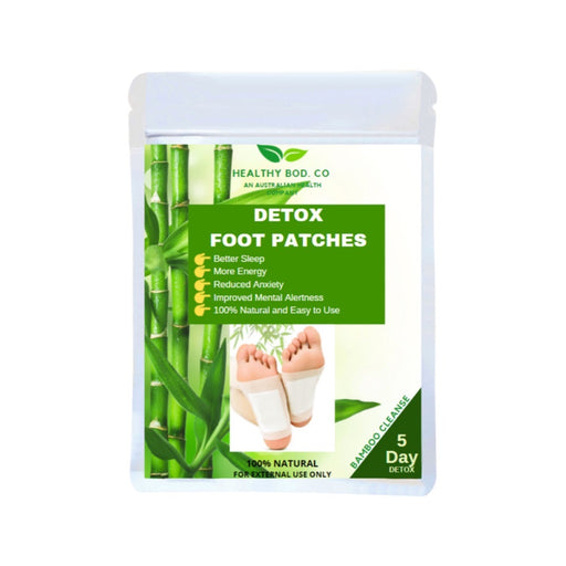 Healthy Bod. Co Detox Foot Patches Bamboo x 10 Patches (5 Pairs)