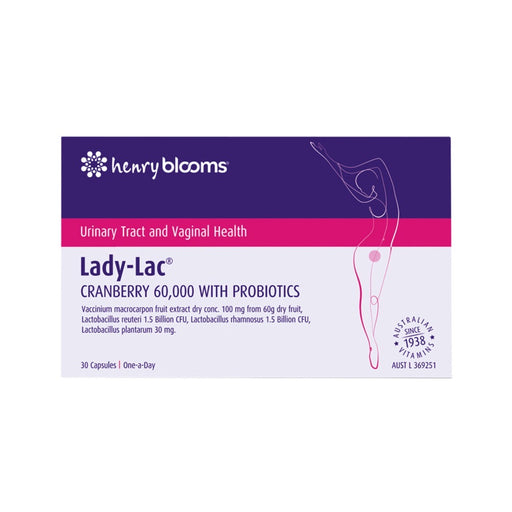 Henry Blooms Lady-Lac Cranberry 60,000 with Probiotics 30c
