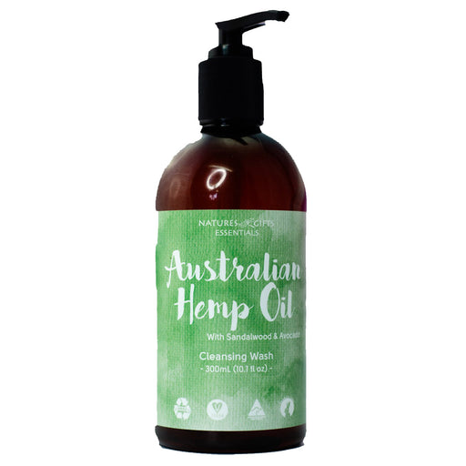 Clover Fields Nature's Gifts Australian Hemp Oil with Sandalwood & Avocado Cleansing Wash 