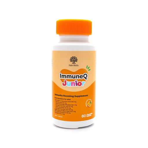 HAB SHIFA ImmuneQ Junior Orange Flavour Chewable Tablets - 60