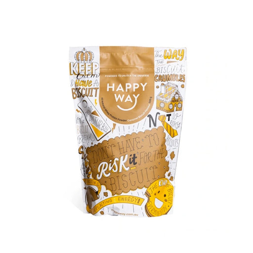 HAPPY WAY Whey Protein Powder Caramel Biscuit - 500g