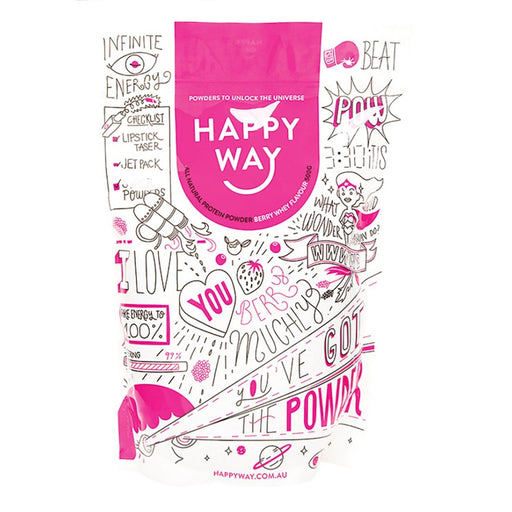 Happy Way Whey Protein Powder Berry 