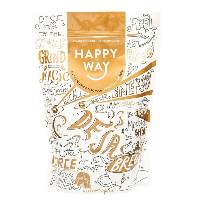 Happy Way Whey Protein Powder Coffee - 500g