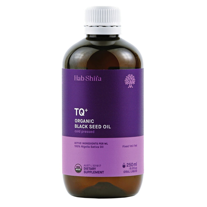 Hab Shifa TQ+ Organic Cold Pressed Black Seed Oil 250ml