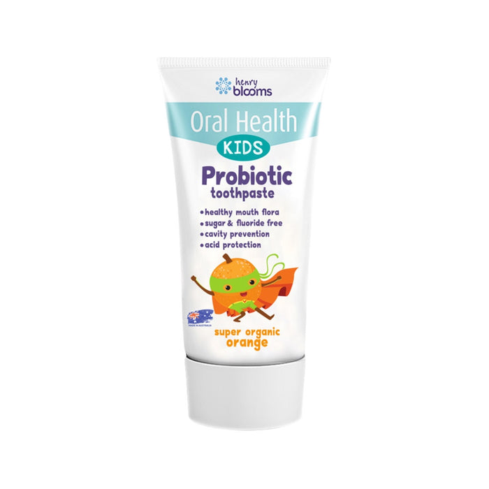 Henry Blooms Oral Health Probiotic Toothpaste Kids Orange 50g