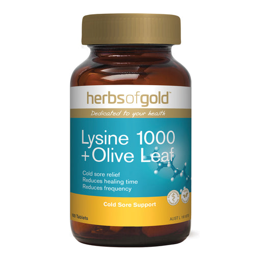 Herbs of Gold Lysine plus Olive Leaf 100t