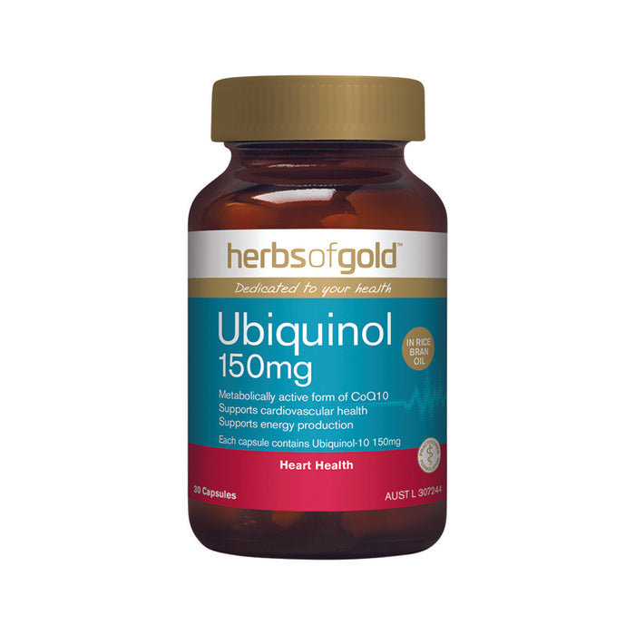 Herbs of Gold Ubiquinol 150mg 30c