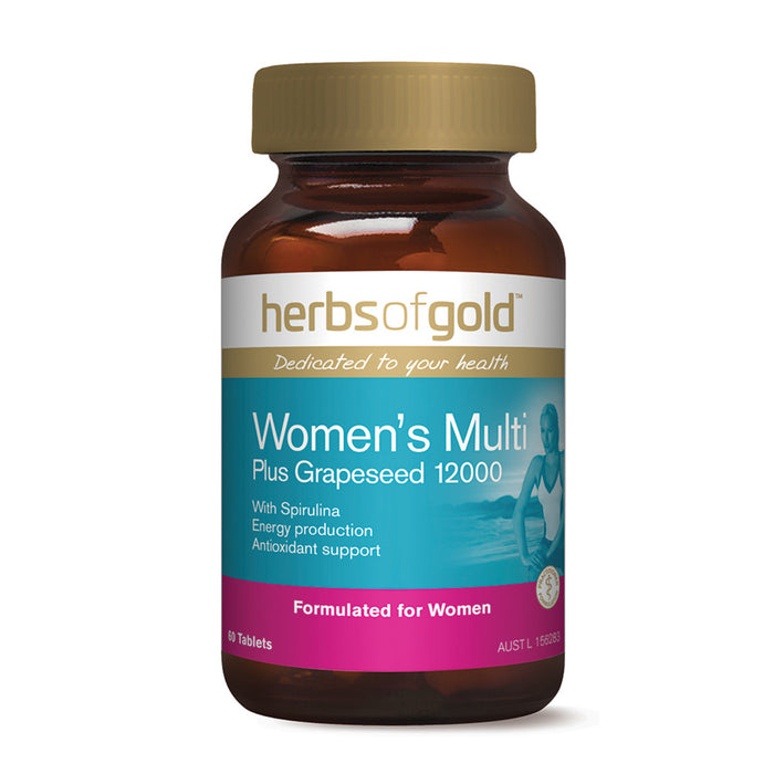 Herbs of Gold Women's Multi plus Grapeseed 12000 60t