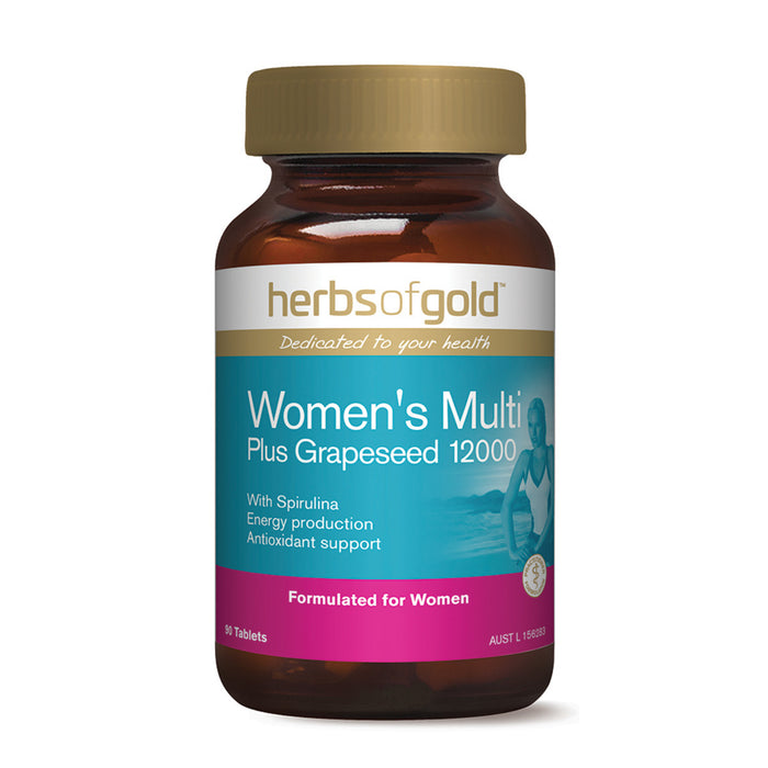 Herbs of Gold Women's Multi plus Grapeseed 12000 90t