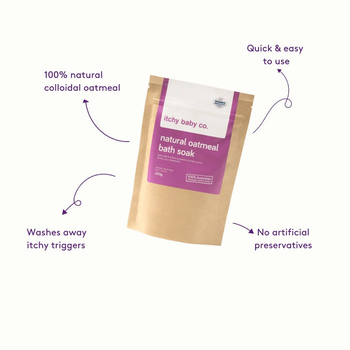 Itchy Baby Co Bath Soak Natural Oatmeal 200g