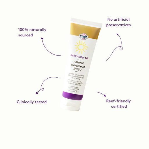 Itchy Baby Co MC Sunscreen Natural SPF50 100g