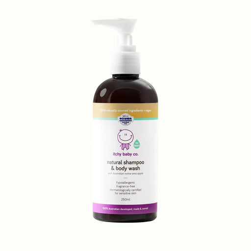 Itchy Baby Co Shampoo & Body Wash Natural 250ml