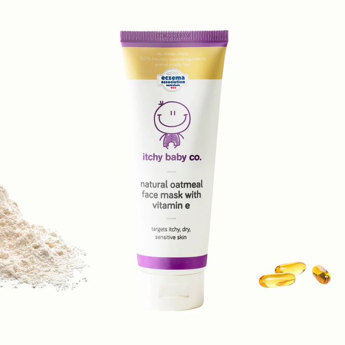 Itchy Baby Co Face Mask Natural Oatmeal with Vitamin E 120g