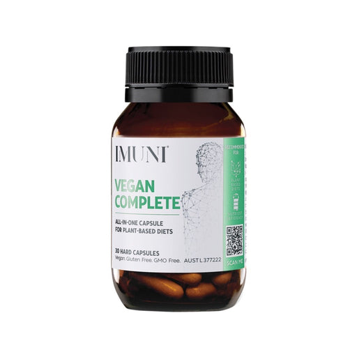 IMUNI Vegan Complete All-In-One for Plant Based Diets - 30 Caps