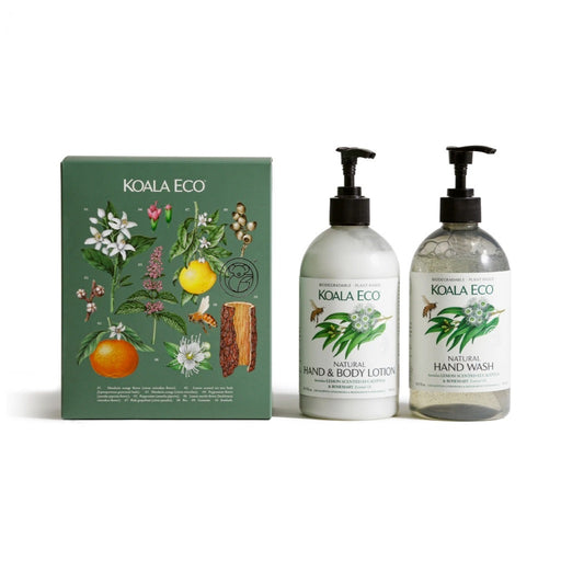 KOALA ECO Hand Wash & Body Lotion Gift Pack Lemon Scented, Eucalyptus & Rosemary - 2x500ml