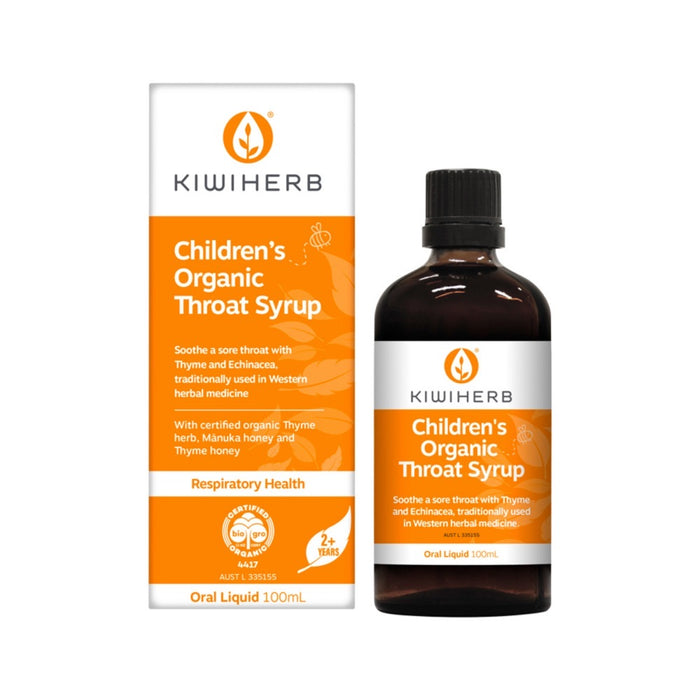 Kiwiherb Children's Organic Throat Syrup