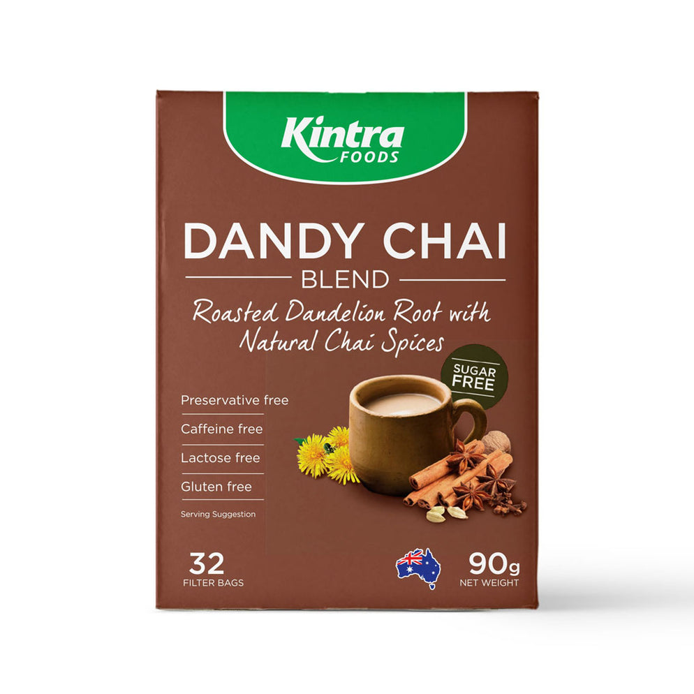 Kintra Tea KINTRA FOODS Dandy Chai - Roasted Dandelion Root 32 Tea Bags ...