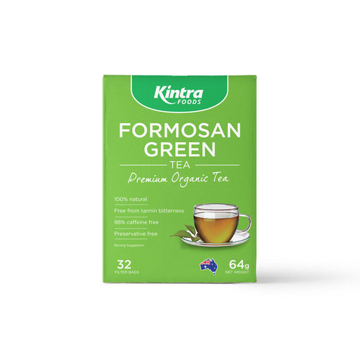 KINTRA FOODS Formosan Organic Green 32 Tea Bags