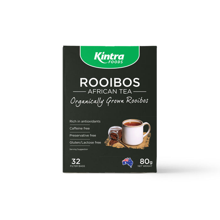 KINTRA FOODS Rooibos African 32 Tea Bags Organically Grown Rooibos