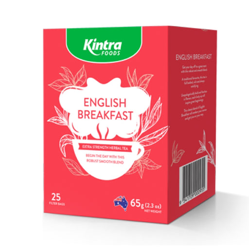 KINTRA FOODS Herbal Tea Bags English Breakfast - 25 Bags