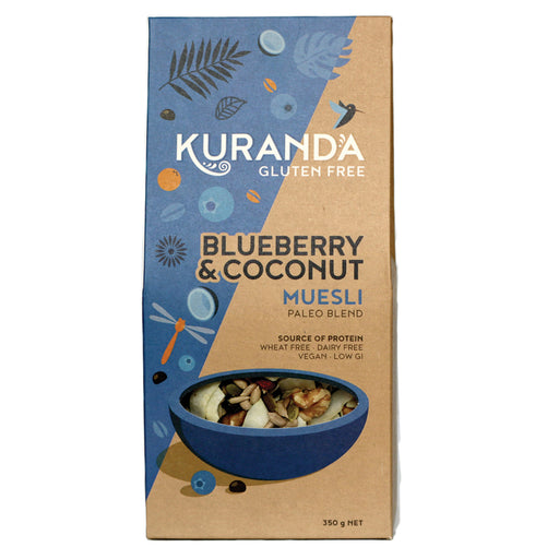 Kuranda Blueberry & Coconut Gluten Free Muesli Paleo Blend 350g