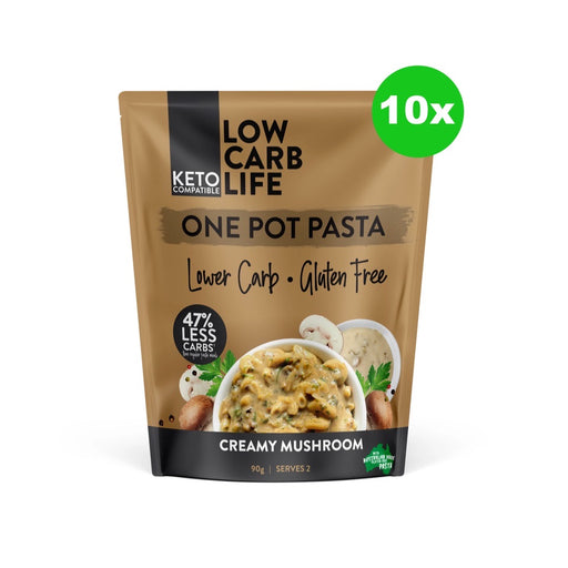 LOW CARB LIFE One Pot Pasta Creamy Mushroom - 10x90g