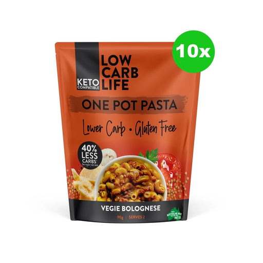LOW CARB LIFE One Pot Pasta Vegie Bolognese - 10x90g