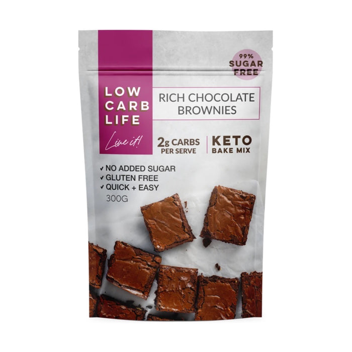 LOW CARB LIFE Rich Chocolate Brownies Keto Bake Mix - 300g