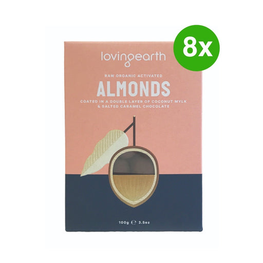 Loving Earth Almonds in Mylk & Salted Caramel 8x100g