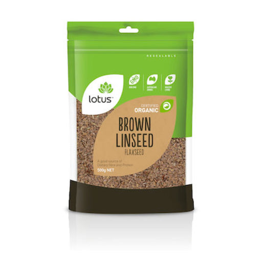 LOTUS Organic Brown Linseed (Flaxseed) 500g