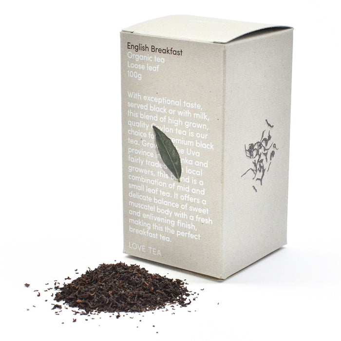 Love Tea Organic English Breakfast Loose Leaf Tea 100g