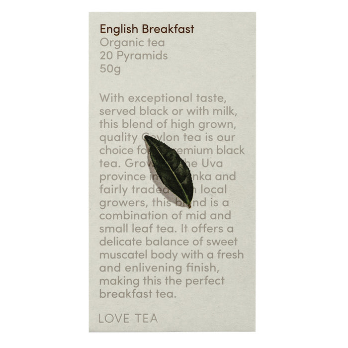 Love Tea Organic English Breakfast