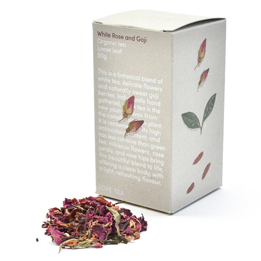 Love Tea Organic White Rose & Goji Loose Leaf Tea