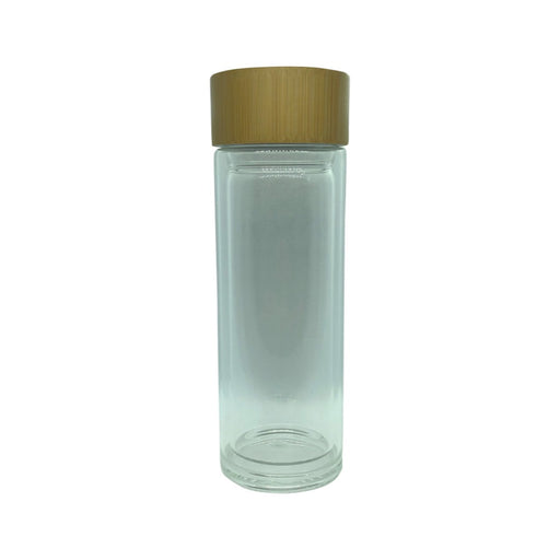 Nutra Organics Double Walled Clear Glass Flask 350ml