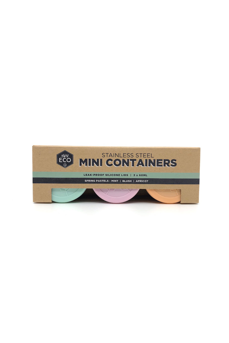Ever Eco Stainless Steel Mini Containers Spring Pastels - Leak Resista