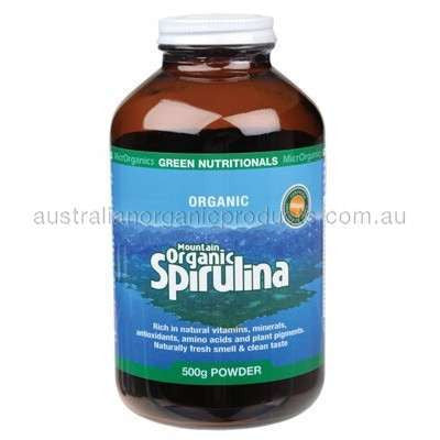 GREEN NUTRITIONALS Mountain Organic Spirulina Powder 500g