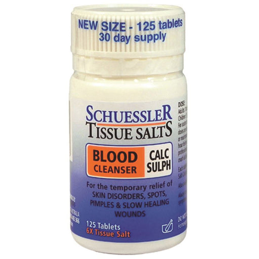 Martin & Pleasance Schuessler Tissue Salts Calc Sulph Blood Cleanser 125t