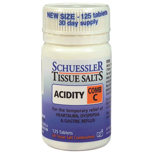 Martin & Pleasance Schuessler Tissue Salts Comb C Acidity 125t