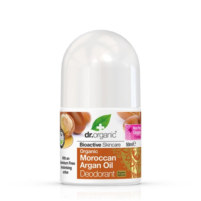 DR ORGANIC Deodorant Roll on Moroccan Argan Oil 50ml
