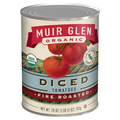 MUIR GLEN Organic Tomatoes Fire Roasted Diced 794g