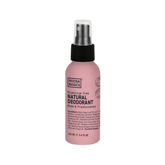 NOOSA BASICS Natural Deodorant Spray - Rose & Frankincense 100ml