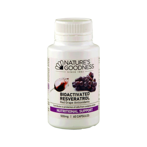 Nature's Goodness Red Grape Antioxidant Bioactivated Resveratrol 60c