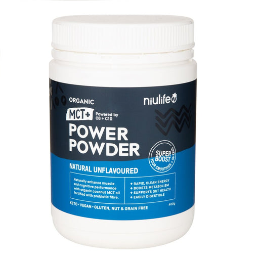 Niulife Organic MCT+ Power Powder - 400g Natural unflavoured