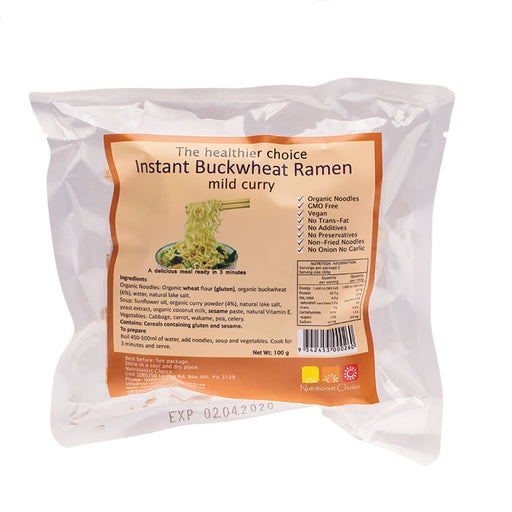 Nutritionist Choice Instant Buckwheat Mild Curry Ramen 