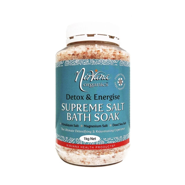 NIRVANA ORGANICS Himalayan Crystal Salt Detox Supreme Bath Soak - 1kg